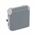 Produktbild: Legrand Plexo55 Modular Steckdose (SL) 1-fach IP44 Feuchtraum grau 069575