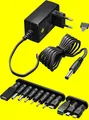 Produktbild: Netzteil Netzgerät 600mA IN: 230V/AC OUT:3/4,5/5/6/7,5/9/12 V/DC +11 Adapter/USB