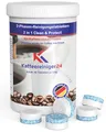 Produktbild: 40x 2-Phasen Reinigungstabletten für Kaffeevollautomat kompatibel mit Jura Kaffeevollautomaten a´3,5g in luftdichter Dose mit Schraubverschluss zur sicheren Aufbewahrung