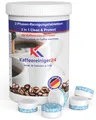Produktbild: 40x 2-Phasen Reinigungstabletten für Kaffeevollautomat kompatibel mit Jura Ka...
