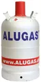 Produktbild: Alugas Propangasflasche 11 kg, leer, mit Ventil und Schutz