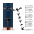 Produktbild: King.C.Gillette Rasierhobel Double Edge Safety, Razor, für Herren, 1-fach Klinge, mit 5 Klingen