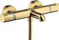 Produktbild: hansgrohe Ecostat Aufputz Wannenthermostat, für 2 Funktionen, Polished Gold Optic