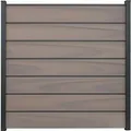 Produktbild: GroJa Solid Grande Premium Steckzaunsystem 180 x 180 cm Bi-Color Braun