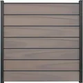 Produktbild: GroJa Solid Grande Premium Steckzaun Sichtschutzzaun Bi-Color co-extrudiert Sichtschutz Steckzaun Lamellenzaun