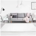 Produktbild: Carpet City Teppich Moda Soft 2081, rechteckig, Höhe: 11 mm, Kurzflor, Uni-Farben, Weicher Flor weiß 120 cm x 160 cm x 11 mm
