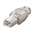 Produktbild: Goobay Werkzeugfreier RJ45 Stecker CAT 6A STP geschirmt - Für 9,0-mm-Kabeldurchmesser, Klemmleiste für werkzeugfreie LSA-Montage