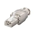 Produktbild: Goobay 38292 Werkzeugfreier RJ45 Stecker STP geschirmt, Cat 6A Schwarz