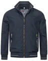 Produktbild: Geographical Norway Herren Übergangsjacke - Leicht, Winddicht, mit Reißverschlusstaschen - Atmungsaktive Outdoorjacke mit Netzfutter Frühlingstage Herbst Jacke Blouson, Farbe:Navy, Größe:XXL