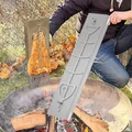 Produktbild: Flammlachsbrett Hochqualitatives Edelstahl Flammlachshalter Feuerschalen 58cm