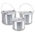 Produktbild: AceCamp Grilltopf Camping Topfset aus Aluminium, 3-teilig, 4L 8L 12L, Aluminium (Set, 3-tlg., 3 Töpfe in den Größen 4 L, 8 L und 12 L), 3-teilig, 4 L, 8 L, 12 L, Aluminium, leicht