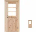 Produktbild: Gartenhaus Holz Einzel-Tür Finn Für Wandstärke ISO-Verglasung 44mm
