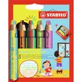 Produktbild: Duo Buntstift, Wasserfarbe und Wachsmalkreide - STABILO woody 3 in 1 duo