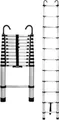 Produktbild: Drabest - Teleskopleiter aus Aluminium mit Befestigungshaken - Leiter Ausziehbar - Klappleiter, Aluleiter - Mehrzweckleiter - Multifunktionsleiter, Ausziehleiter - Klappbar - 11 Stufen - Höhe 3,2m