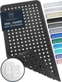 Produktbild: Homerella Badematte rutschfest Hautsensitiv 88x39cm, INKL. AUFHÄNGUNG, Antirutschmatte Badewanne BPA frei, Duschmatte schimmelresistent & maschinenwaschbar