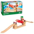 Produktbild: BRIO World 33757 Hebebrücke - Eisenbahnzubehör Holzeisenbahn - Kleinkinderspielzeug empfohlen für Kinder ab 3 Jahren