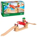 Produktbild: World 33757 Hebebrücke - Eisenbahnzubehör Holzeisenbahn - Kleinkinderspielzeu...