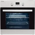 Produktbild: Exquisit EBE65-1H EEK: A Elektro-Einbaubackofen, 60 cm breit, 51 Liter, Heißluft, Grill, inox