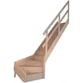 Produktbild: StarWood Treppe Rhodos Eiche Gewendelt Rechts Setzstufen Holzgeländer FSC®
