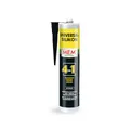 Produktbild: MEM Universal Silikon 4in1, Silikon-Dichtstoff für Naturstein, Sanitär, Fenster und Fassade, Innen- und Außenbereich, 300ml Kartusche, Schwarz