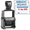 Produktbild: trodat Datumstempel mit Text 5430/L PROFESSIONAL selbstfärbend blau rot, 1 St.