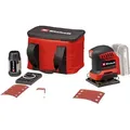 Produktbild: Einhell Akku-Schwingschleifer Faustschleifer TE-OS 18/113 3X Li - Solo, 22000 U/min, mit Aufbewahrungstasche und 3x Schleifpapier, ohne Akku und Ladegerät grau|rot|schwarz