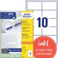 Produktbild: Multifunctionele etiketten Avery 3679 wit