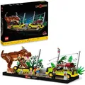 Produktbild: LEGO 76956 Jurassic World Ausbruch des T. Rex, Bausatz für Erwachsene mit 4 Minifiguren, 2 Ford Explorer Modellautos und Dinosaurier-Figur - Schwarz