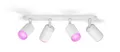 Produktbild: PHILIPS Hue White & Color Ambiance Fugato Bluetooth 4er-Spot weiß