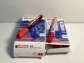 Produktbild: P090 edding Permanent Marker 300 Filzstift Industrie 2x 10 Marker Rundspitze rot