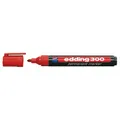 Produktbild: 300 Permanentmarker - rot - 10 Stifte - Rundspitze 15-3 mm - wasserfest schne...
