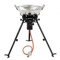 Produktbild: Tepro Gasgrill Gas Edelstahl Wok Asian Grill Shanghai 1 Rundbrenner 9,8 kW Ø45cm