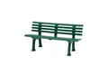 Produktbild: PROREGAL® Gartenbank Gartenbank Antigua, 2-Sitzer, Weiß, HxBxT 74x120x54cm,  Kunststoff