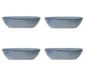 Produktbild: 4er Set Servierschüssel SANDRINE Blau 25cm Länge Steingut Bloomingville
