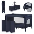 Produktbild: Baby Reisebett Kinderbett LIONELO JASMIN faltbar seitliche Öffnung Matratze
