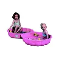 Produktbild: Große Paradiso Toys Wasser MUSCHEL Rosa Sandkasten 2 teilige Sandkiste Neu