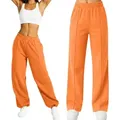 Produktbild: Smilodox Jogginghose Damen Siara, Bequeme Freizeithose mit Seitentaschen Trainingshose mit verstellbarem Beinabschluss orange S