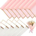 Produktbild: weiclianhp 20 Blatt Blumenpapier Geschenkpapier, 58x58cm Wasserfeste Blumenstrauß Papier (Rosa und Weiß), für blumenstrauß,Floristen Verpackungspapier für Hochzeit Geburtstage