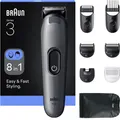 Produktbild: Braun MG Styler MGK3540 Multifunktions-Trimmer - 1 Stück - 5-in-1 Pflege-Set - selbstschärfende Klingen