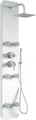 Produktbild: HOME DELUXE - Duschpaneel - DIVE Weiß - Maße: 150 x 25 x 9 cm, Front: Glas, inkl. Tropenbrause und komplettem Zubehör