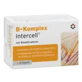 Produktbild: Vitamin B Komplex Intercell mit allen B Vitaminen mit Alpha-Liponsäure + Q10 + Cholin + Biotin (60 Kapseln) - Hohe Verwertbarkeit durch biologisch aktive Folsäure - Vitamin B1, B2, B3, B6, B12