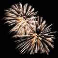 Produktbild: 20 Servietten Golden Firework - Feuerwerk am schwarzen Himmel 33x33cm