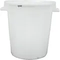 Produktbild: Kunststoffbehälter weiß 120 Liter, Mehrzweckfass, Kunststoffbehälter, Tonne, Universaltonne - Weiß