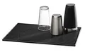 Produktbild: Buddy´s Bar - Barmatte, 45 x 31 cm, H: 1 cm, Abtropfmatte, Trocken-Matte für Geschirr, schnelles Trocknen von Gläsern, Kunststoff-Matte, Schwarz