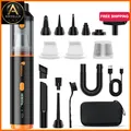 Produktbild: Handstaubsauger Akku 4-in-1 Orange, 30000PA Hochleistungsstaubsauger mit 3-Gang