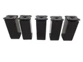 Produktbild: Sossai Möbelbein-Set schwarz matt 100 - 120mm 5 Stück B-WARE