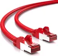 Produktbild: deleyCON 30m CAT6 Patchkabel S/FTP PIMF Schirmung CAT-6 RJ45 Netzwerkkabel Ethernetkabel LAN DSL Switch Router Modem Access Point Patchfelder - Rot