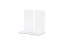 Produktbild: MAUL Buchstütze Registraturstütze aus Metall (2er Pack) | Bücherhalter, Organzier für Kinder, Bücher, Büro, Regal | Bücherstütze aus stabilem Metall im stilvollen Design | 14x12x24cm | Weiß
