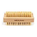 Produktbild: Wild & Stone Nagelbürste aus Holz, doppelseitig, Natursisal, Finger- und Fußnagelbürste, FSC-zertifiziertes Buchenholz & Sisalfasern, vegan und plastikfrei