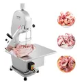 Produktbild: VEVOR kommerzielle elektrische Fleischbandsäge Knochenschneidemaschine, 1800 W Tisch-Knochensäge, 380 x 485 mm Werkbank, Gefrierfleischschneider mit 5 Klingen für Rippchen, Schweinefleisch